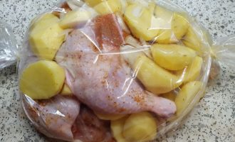 Вкусные куриные окорочка с картошкой в духовке пошаговый рецепт