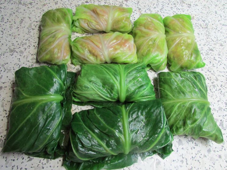 Постные голубцы с рисом и грибами