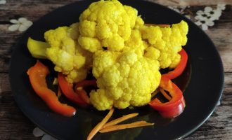 Рецепт цветной капусты по-корейски с фото